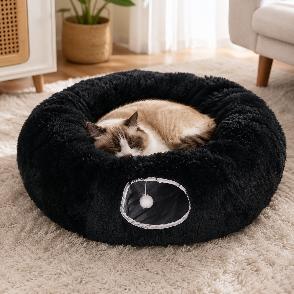 Cat Bed - Cat Donut Cave Bed