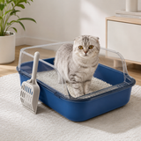 Cat Litter Box - Cat Cleaning Litter Tray