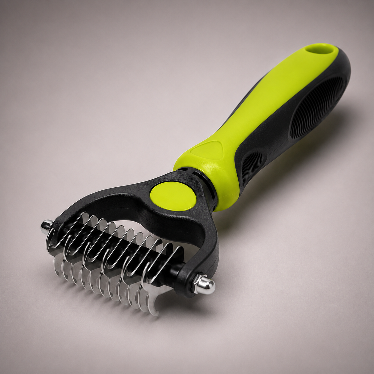 Pet Grooming Brush - Double Sided Dog and Cat Hair Grooming Brush