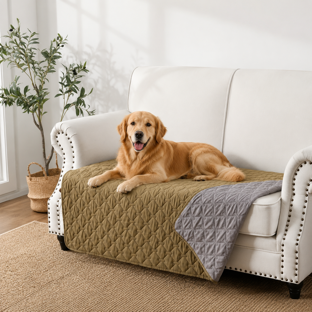 Pet Blanket - Double Sided Waterproof Dog Blanket For Couches and Bed