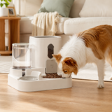 Automatic Pet Feeder - 2 in 1 Dog and Cat Feeder with Water Dispenser
