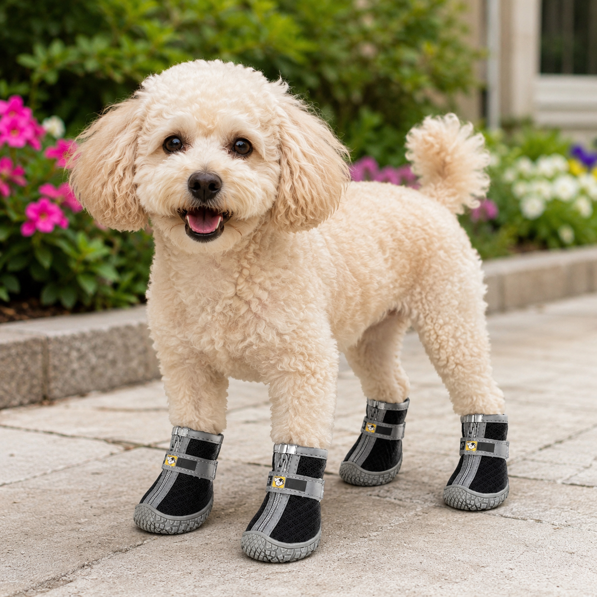 Dog Shoes - Lightweight and Breathable Outdoor Booties For Puppies and Dogs