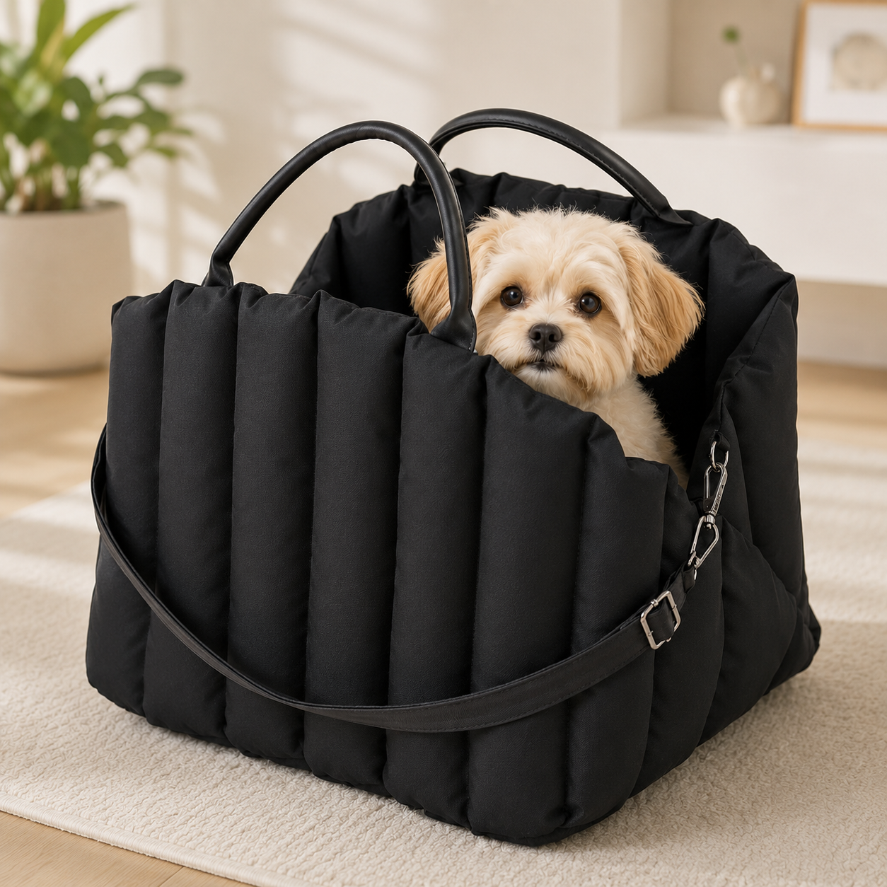 Pet Carrier Bag - Portable and Comfortable Dog and Cat Travel Bag and Car Seat Carrier
