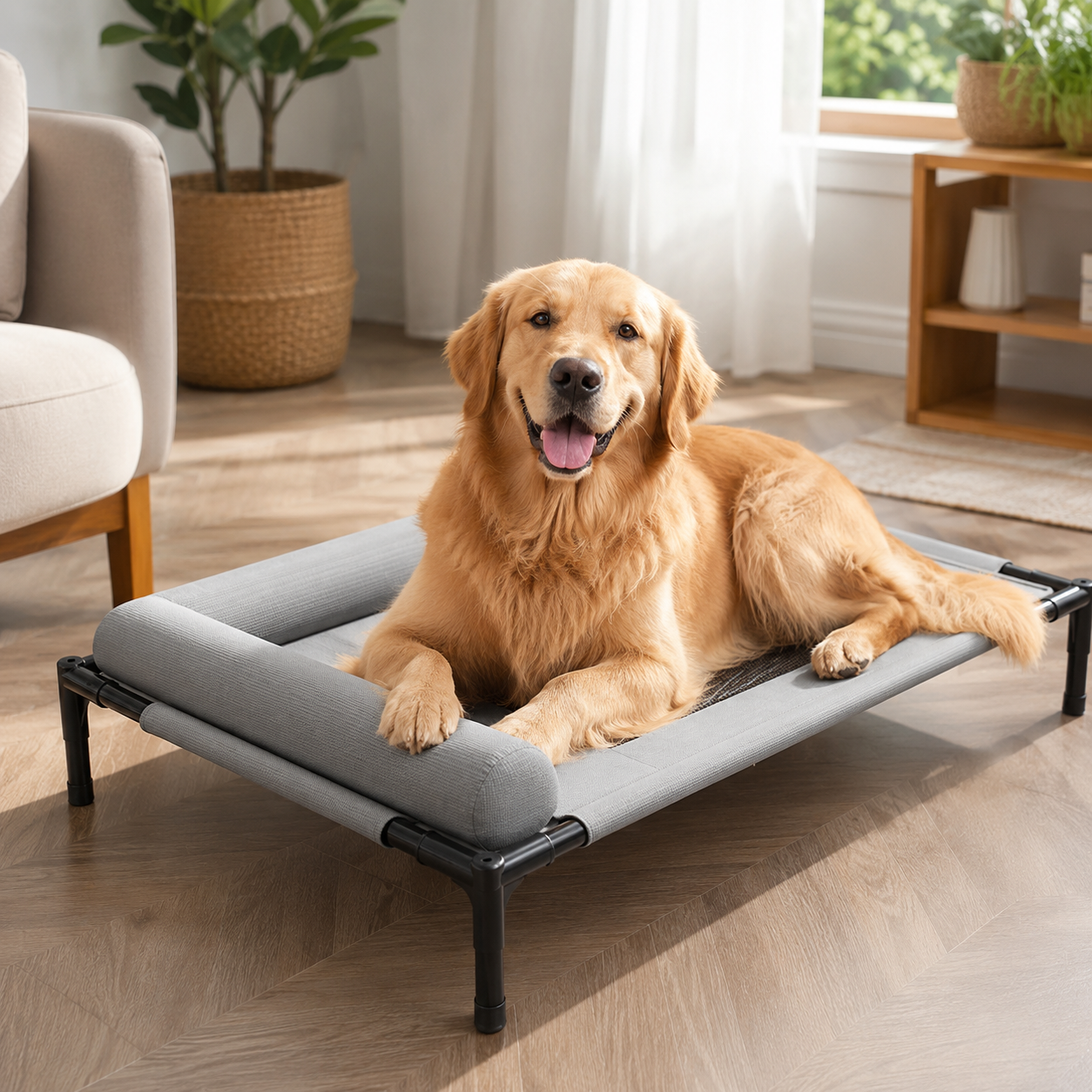 Elevate Dog Bed - Large Raised Pet Bed for Dogs and Cats