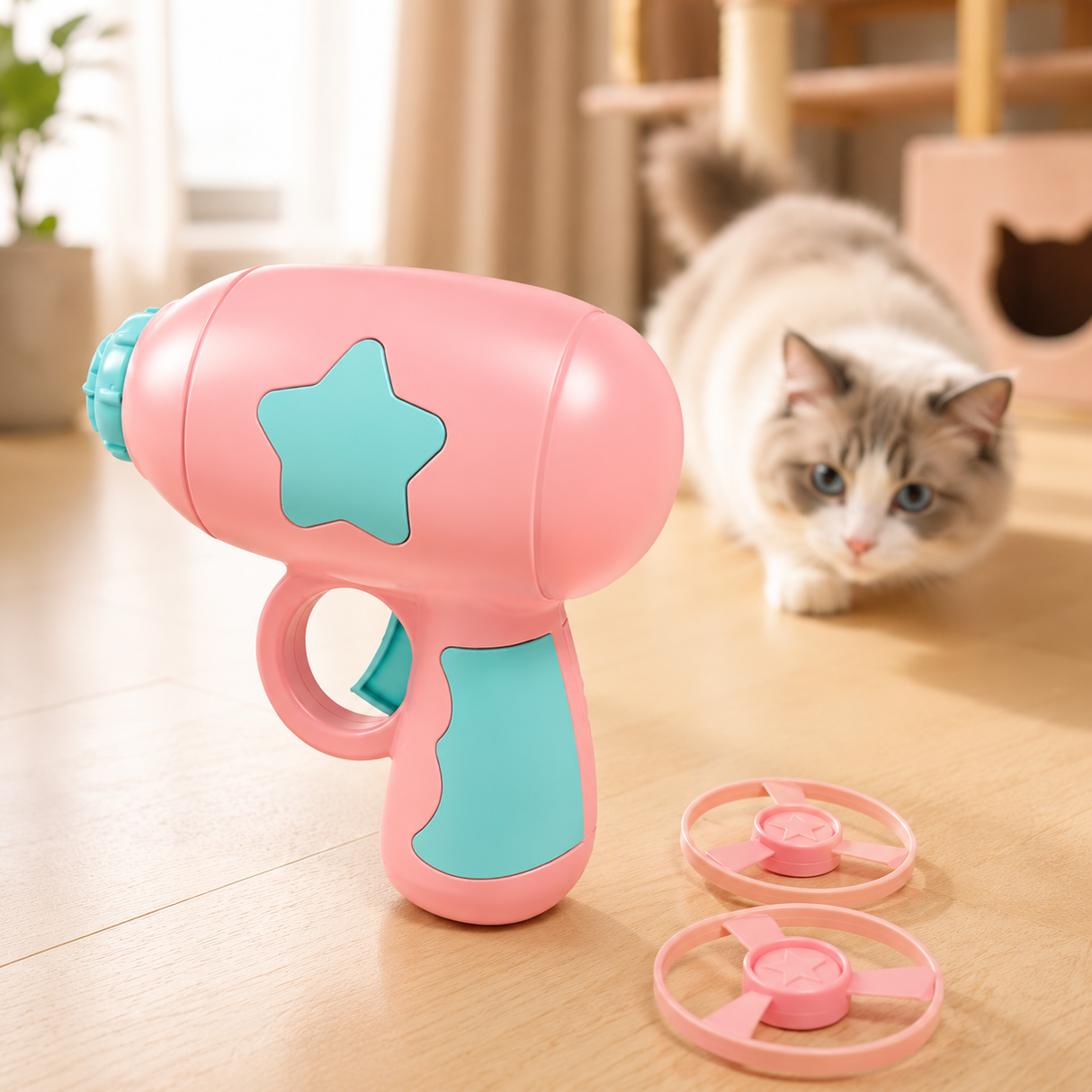 Interactive cat toy - Flying Disc Toy For Your Cats