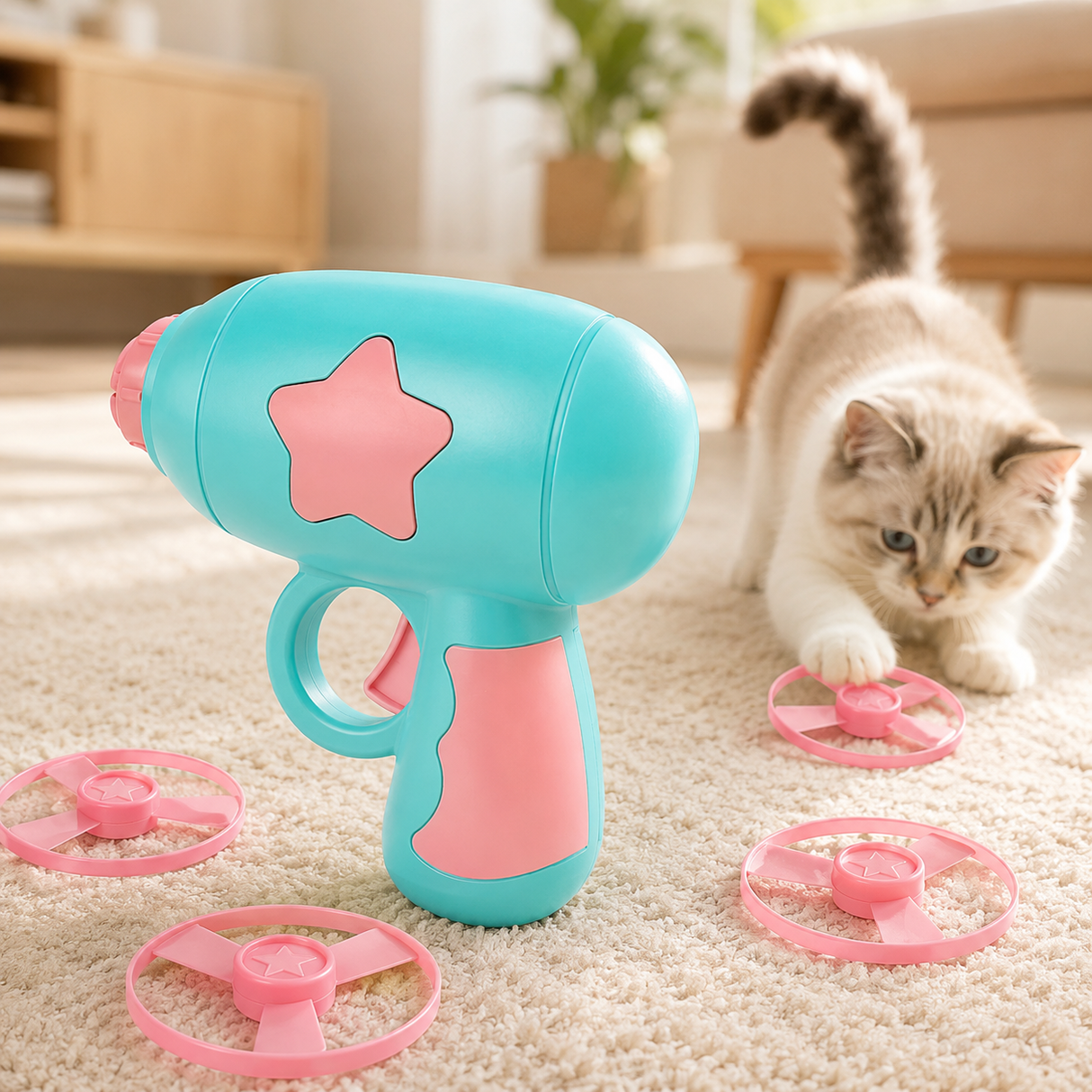 Interactive cat toy - Flying Disc Toy For Your Cats