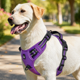 No Pull Dog Harness - Adjustable Reflective Soft Padded Dog Harness