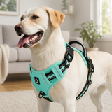 No Pull Dog Harness - Adjustable Reflective Soft Padded Dog Harness