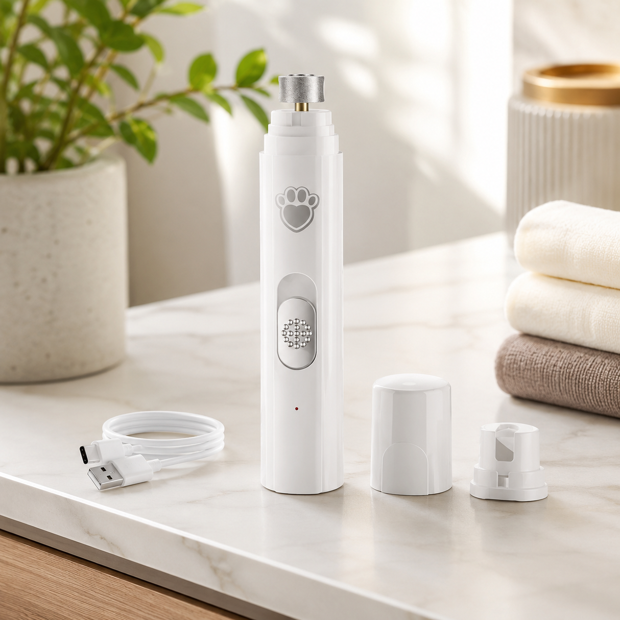 Electric Pet Nail Grinder - Painless Dog and Cat Nail Trimmer For Easy Grooming
