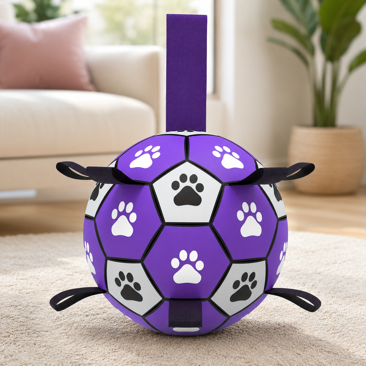 Interactive Dog Toy - Durable Football Dog Toy For Chewing