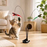 Interactive Cat Toy - Cat Wand Bird Feather Toy