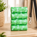Dog Waste Bags - 4Rolls/60Pcspcs Portable Doggie Bags, Outdoor Poop Bags, Leak Proof Bags