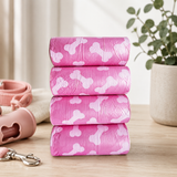 Dog Waste Bags - 4Rolls/60Pcspcs Portable Doggie Bags, Outdoor Poop Bags, Leak Proof Bags