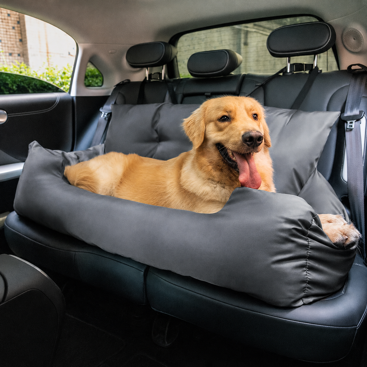 Safety Waterproof Bolster Large Dog Car Seat Bed