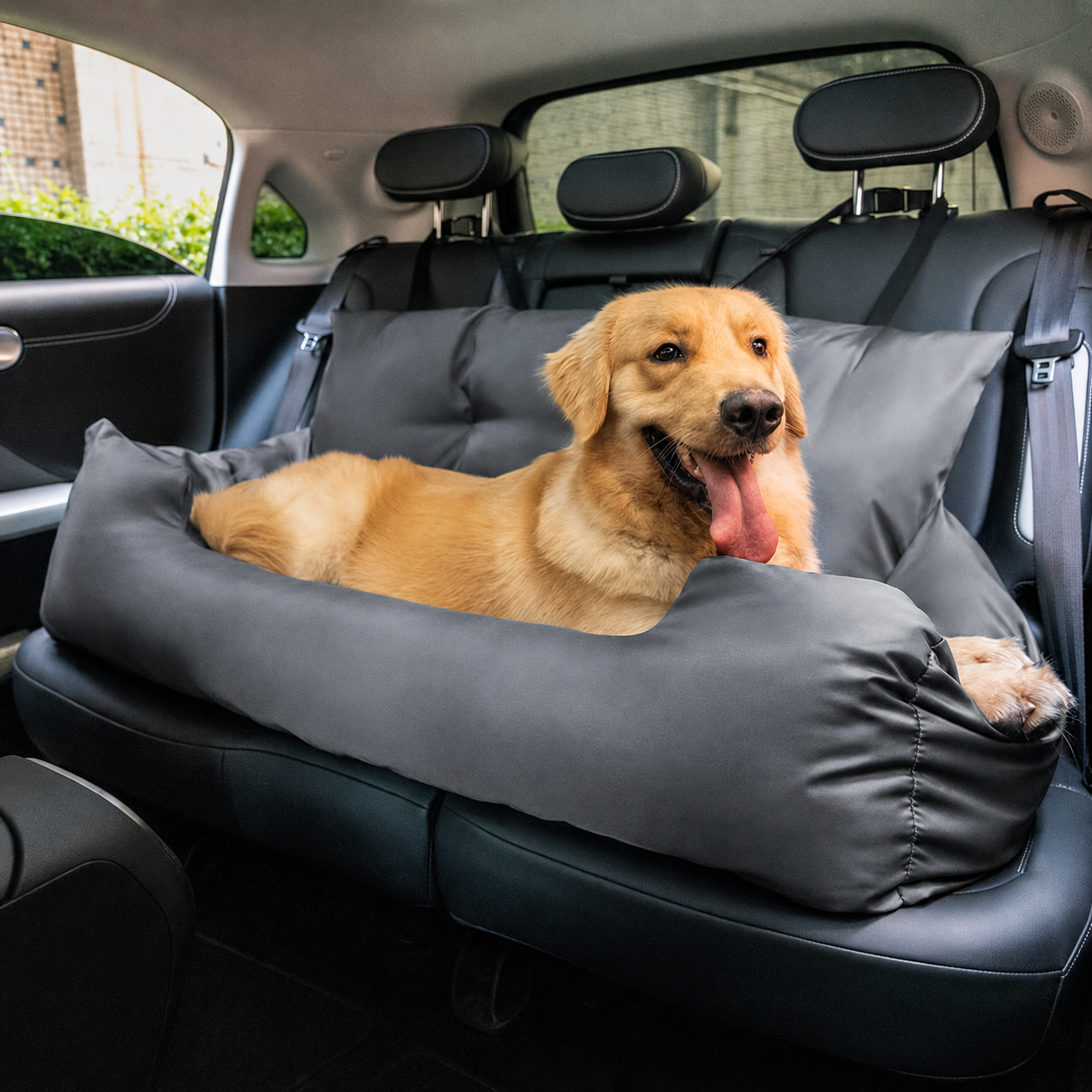 Safety Waterproof Bolster Large Dog Car Seat Bed