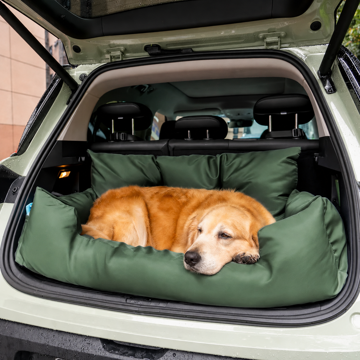 Safety Waterproof Bolster Large Dog Car Seat Bed