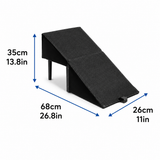 Dog Ramp for Bed Sofa Pet Ramp with Wooden Legs Fabric Steps