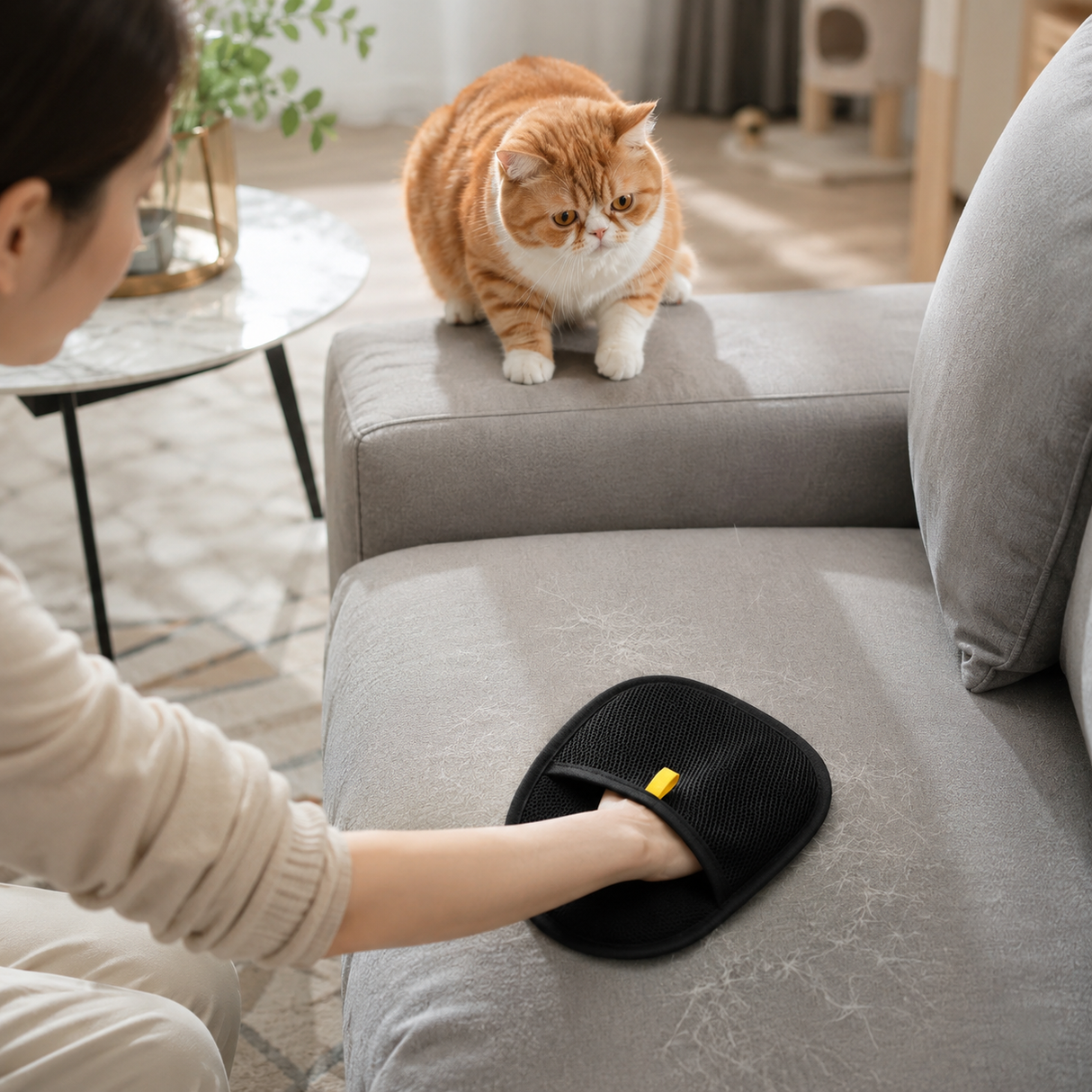 Cat Pet Hair Remover Grooming Glove Furniture