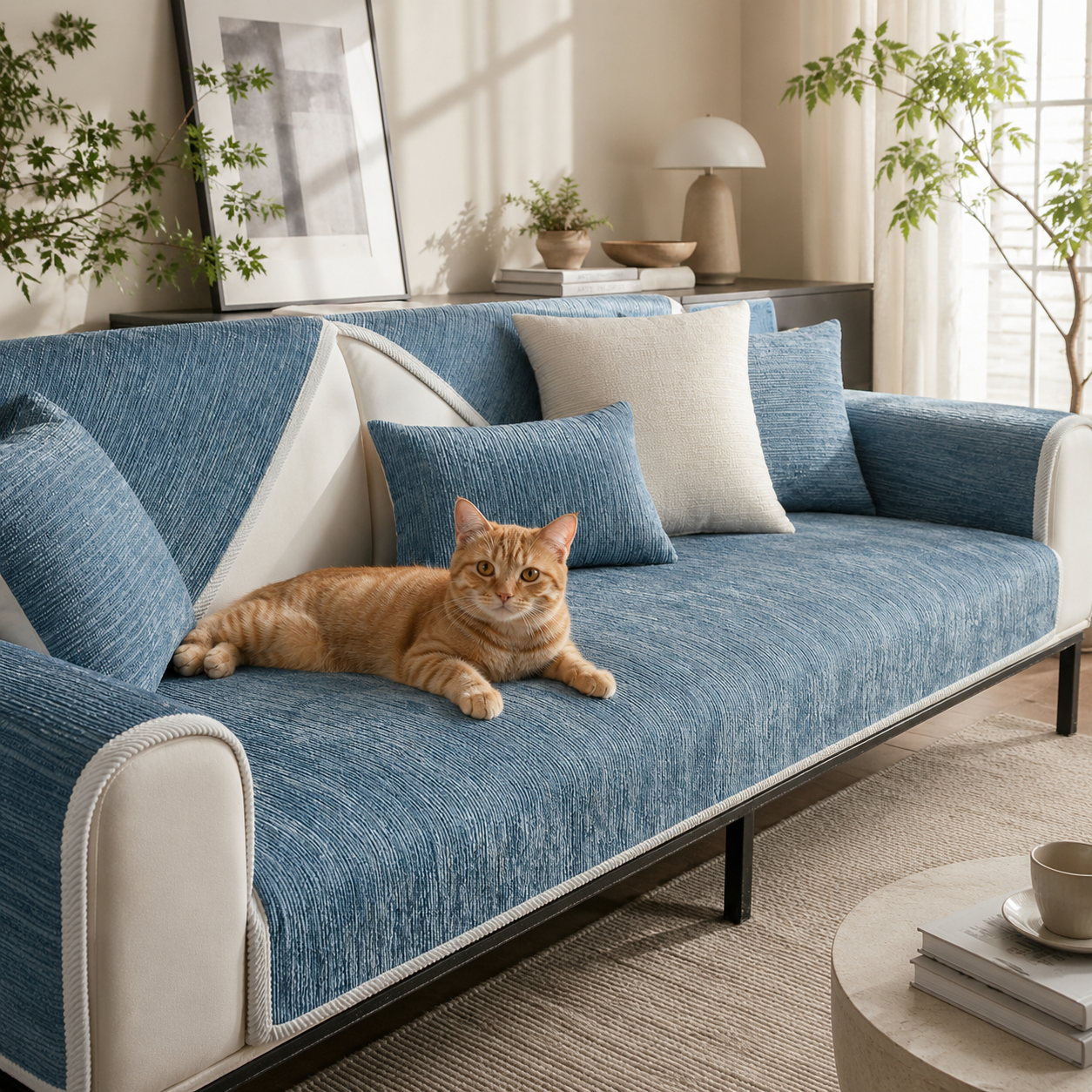 Cat Sofa Cover Pet Furniture Protector Couch Set