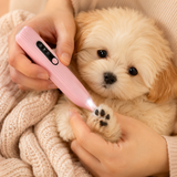 Dog Nail Grinder Electric LED Light Pet Claw Trimmer Tool