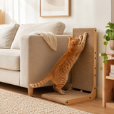 Cat Scratching Post Large Vertical Cardboard Scratcher Wooden Frame