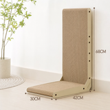 Cat Scratching Post Large Vertical Cardboard Scratcher Wooden Frame