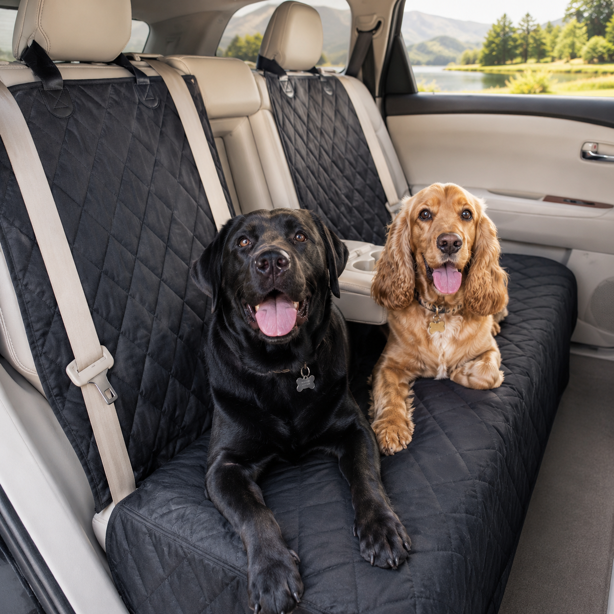Dog Car Seat Cover Pet Travel Waterproof Back Seat Protector