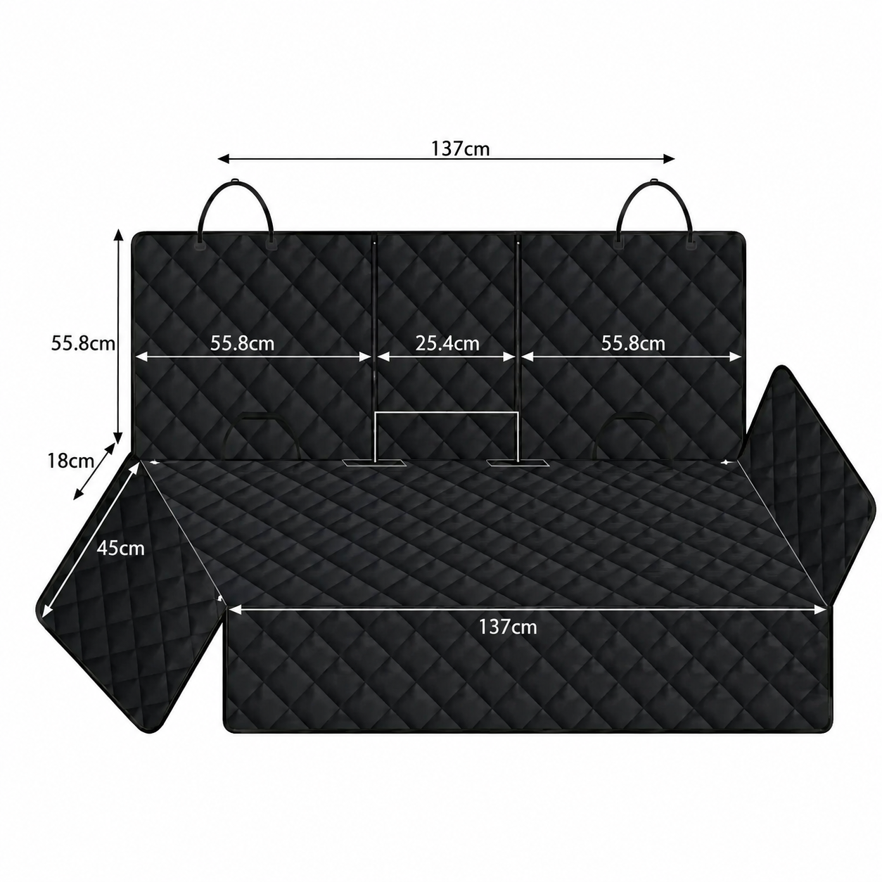 Dog Car Seat Cover Pet Travel Waterproof Back Seat Protector