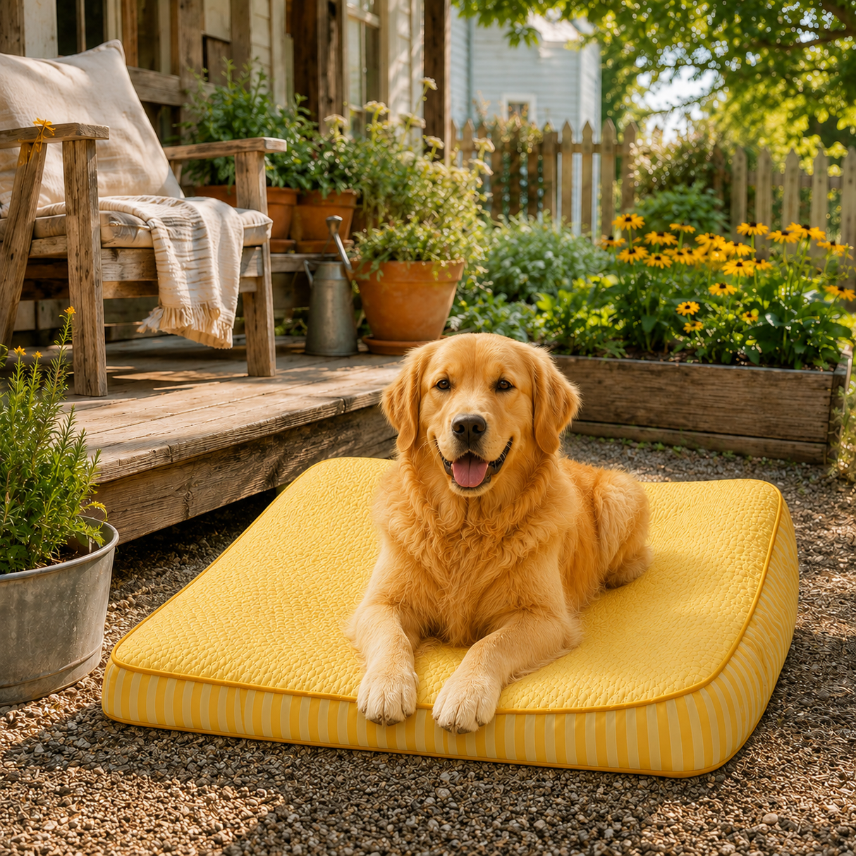Dog Cooling Bed Outdoor Waterproof Non Slip Summer Mat