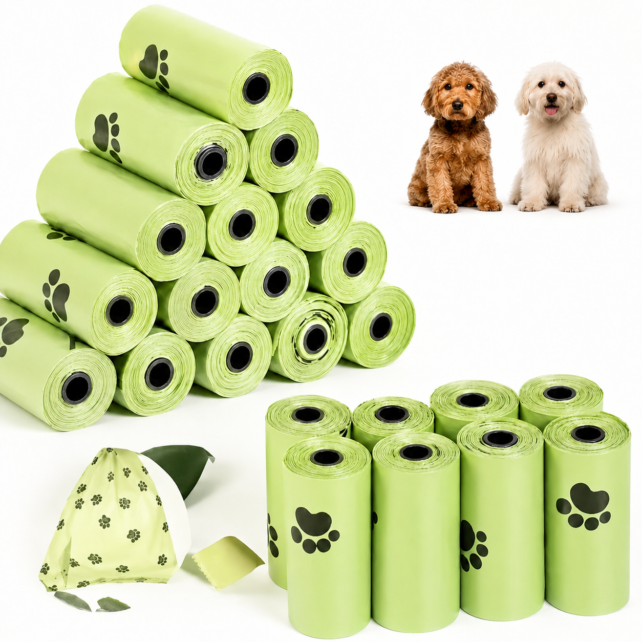 Biodegradable Eco Friendly Leak Proof Thick Dog Poop Bags
