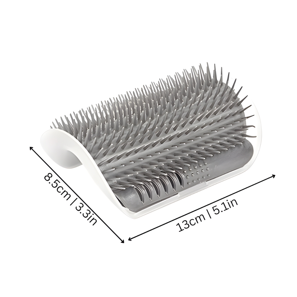 Cat Wall Scratcher Self Grooming Brush Corner Massage Tool