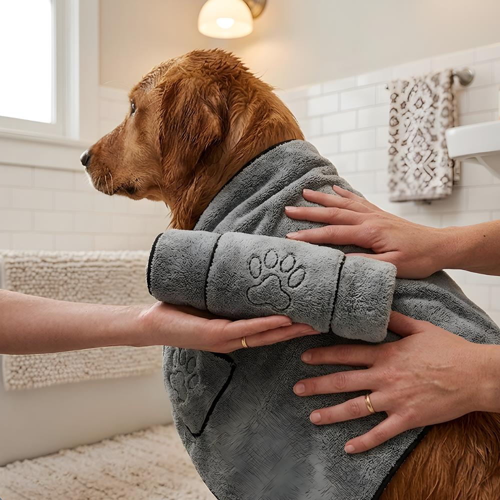 Dog Drying Towel Microfibre Super Absorbent Bath Pet Large