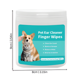 Dog Ear Cleaning Finger Wipes Pet Earwax Remover
