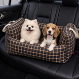 Dog Car Seat - Adjustable Leads Cosy Travel Dog Carrier
