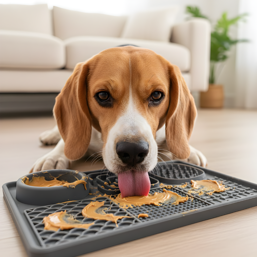 Dog Lick Mat Slow Feeder Silicone Tray