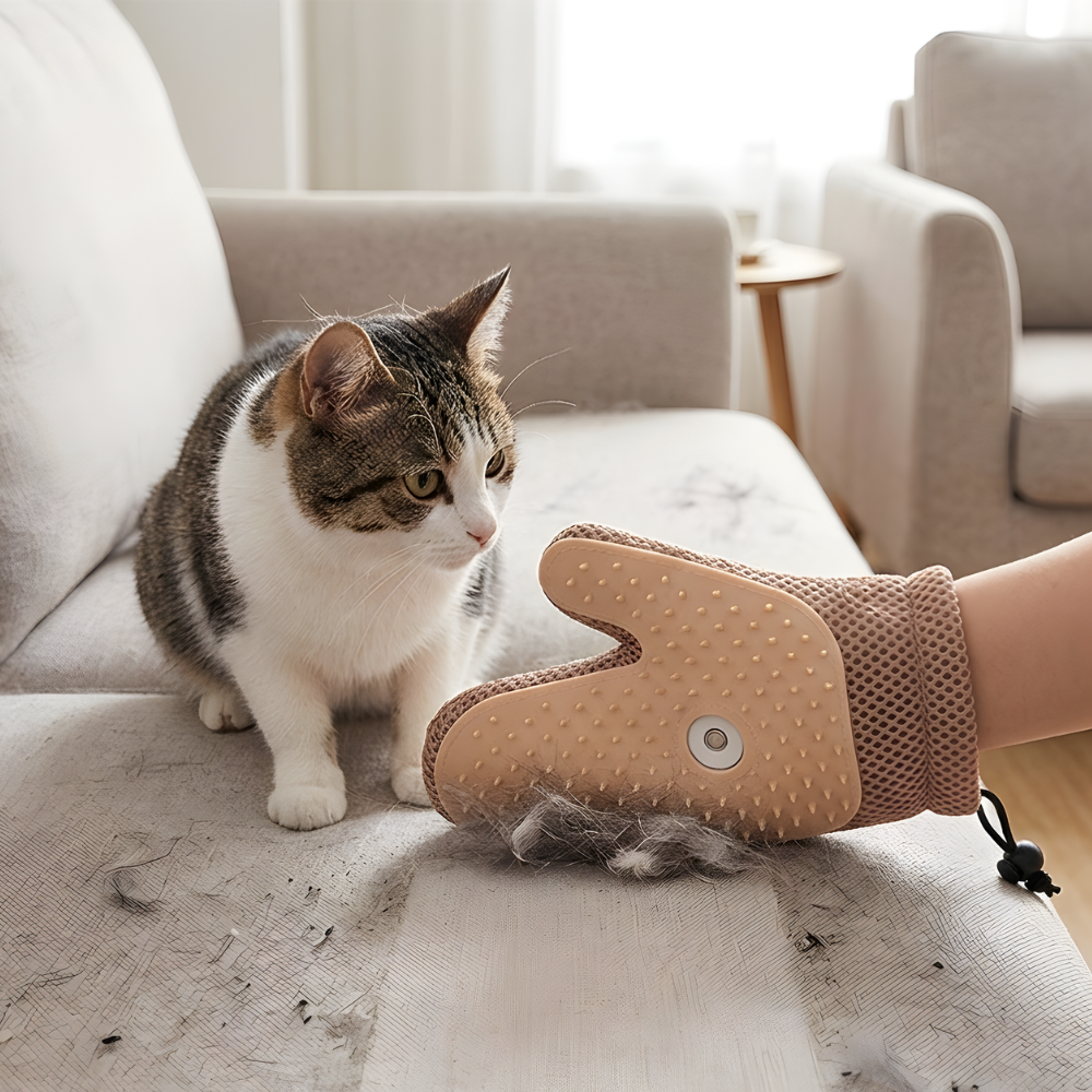 Cat Grooming Glove Deshedding Hair Remover