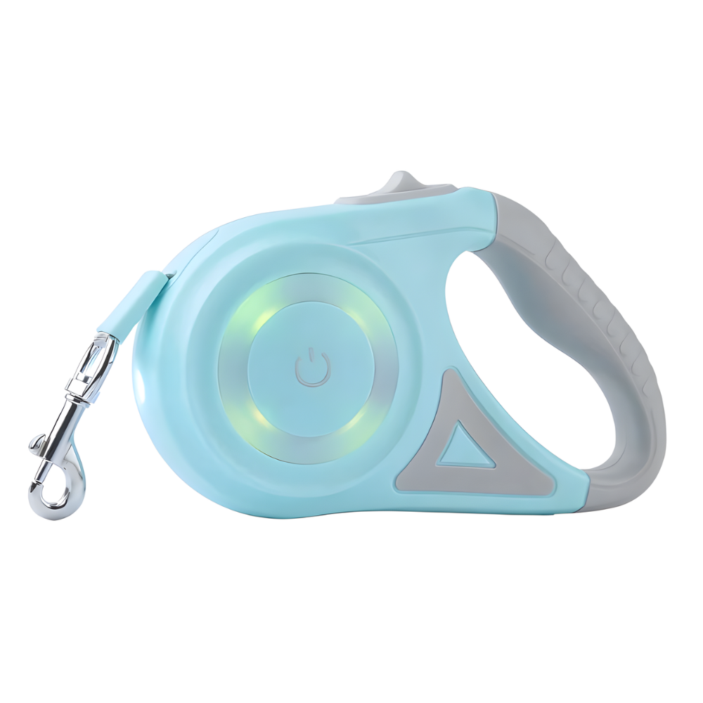 Dog Retractable Leash LED Light Night Walking Lead