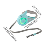 Dog Retractable Leash LED Light Night Walking Lead