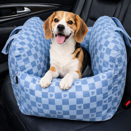 Luxury Waterproof Dog Car Seat Bed with Adjustable Leashes | Cozy Travel Bed for Ultimate Comfort 8