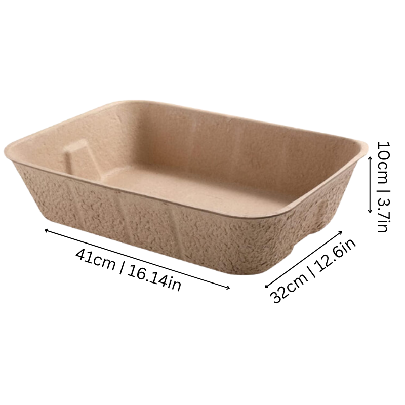 Cat Disposable Easy Clean up Litter Tray Eco Friendly Open Litter Box