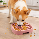 Dog Slow Feeder Bowl Anti Gulp Puzzle Feeding Dish