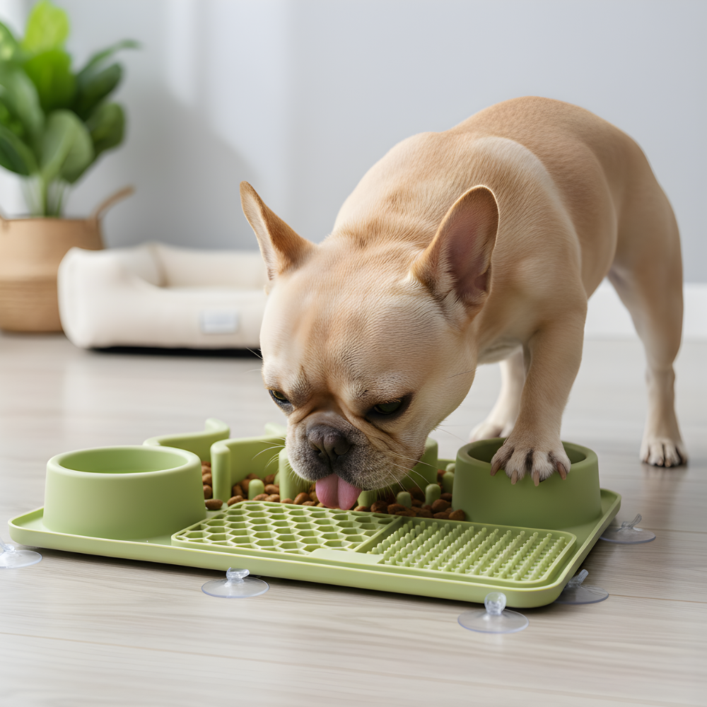 Dog Slow Feeder Bowl Mat Anti Gulp Non Slip Puzzle Tray