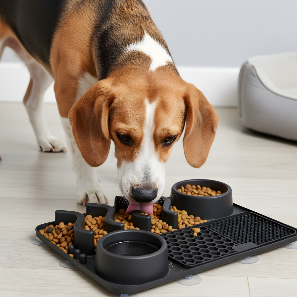 Dog Slow Feeder Bowl Mat Anti Gulp Non Slip Puzzle Tray
