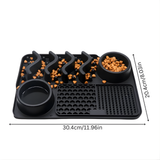 Dog Slow Feeder Bowl Mat Anti Gulp Non Slip Puzzle Tray