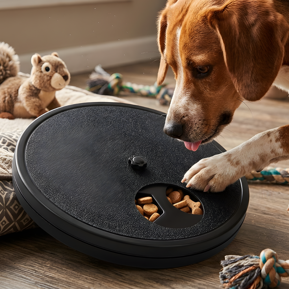 Automatic Dog Feeder Timed Rotating Tray Portion Control