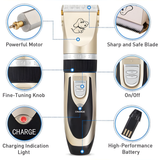 Cordless Dog Grooming Clippers Quiet Low Noise Home Kit