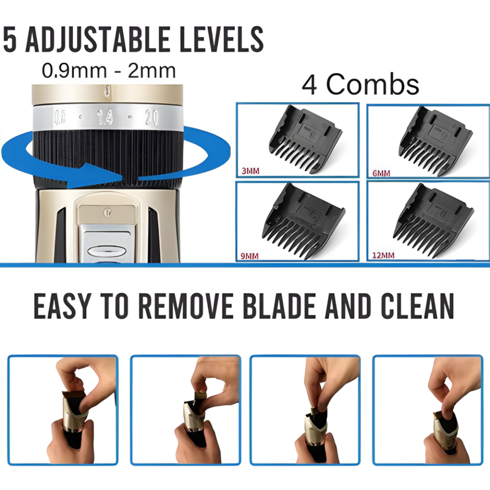 Cordless Dog Grooming Clippers Quiet Low Noise Home Kit