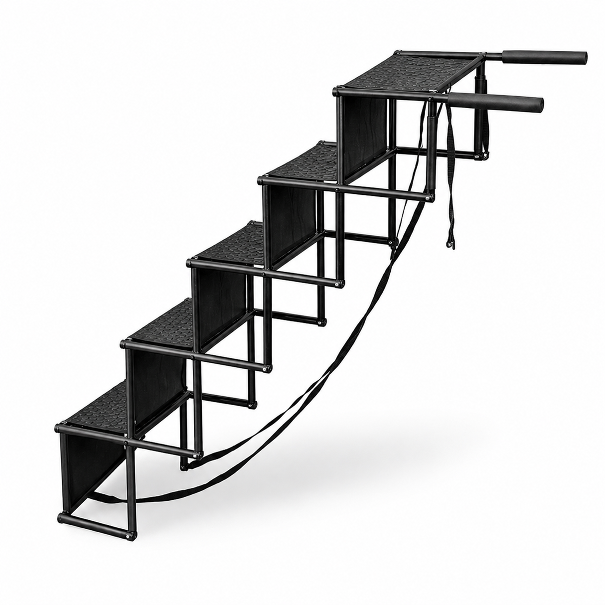 Portable Pet Steps | Foldable Dog Stairs with Non-Slip Surface | 5-Step Design for Joint Protection 0