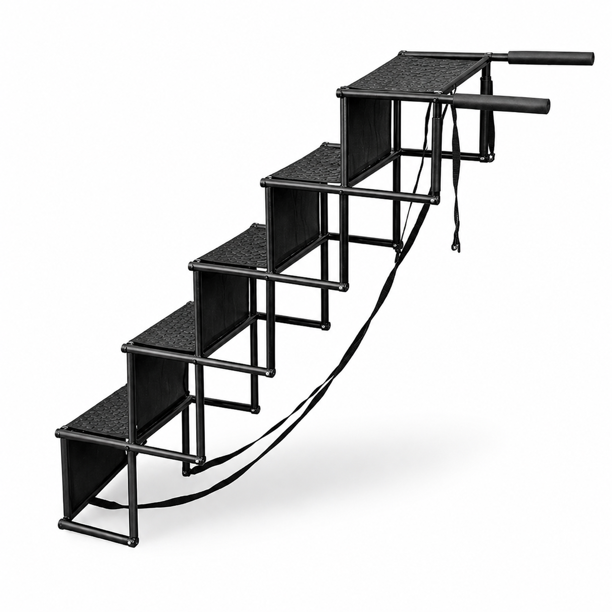 Portable Pet Steps | Foldable Dog Stairs with Non-Slip Surface | 5-Step Design for Joint Protection 0