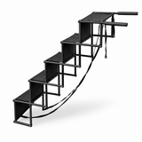 Portable Pet Steps | Foldable Dog Stairs with Non-Slip Surface | 5-Step Design for Joint Protection 0